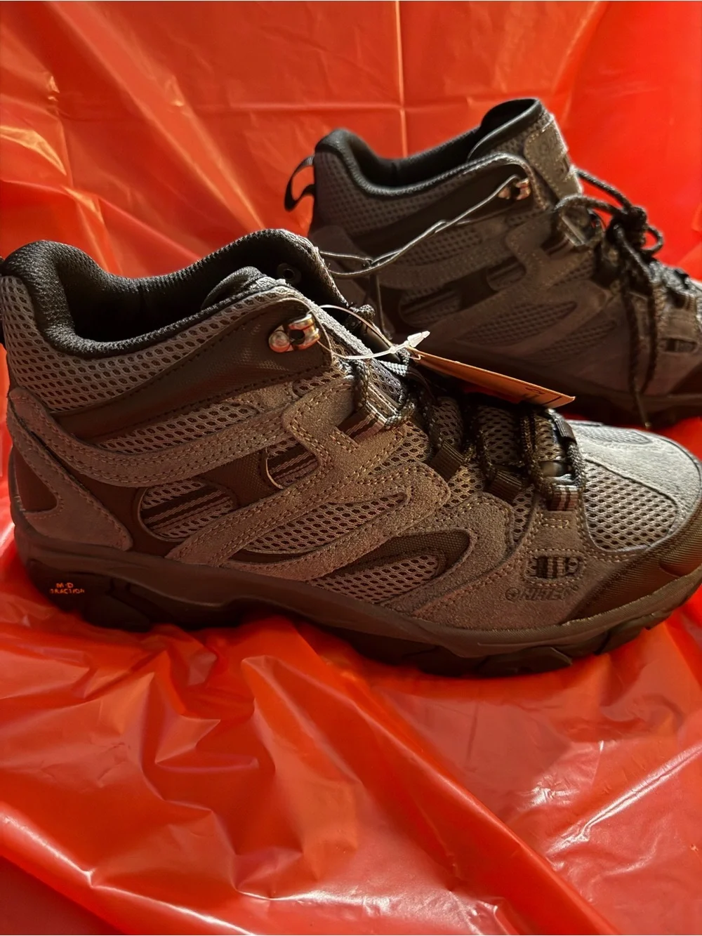 Hi-Tec Ravus Mid Men's Hiking Shoes Gray/Black US 9.5 Medium M RAVUS